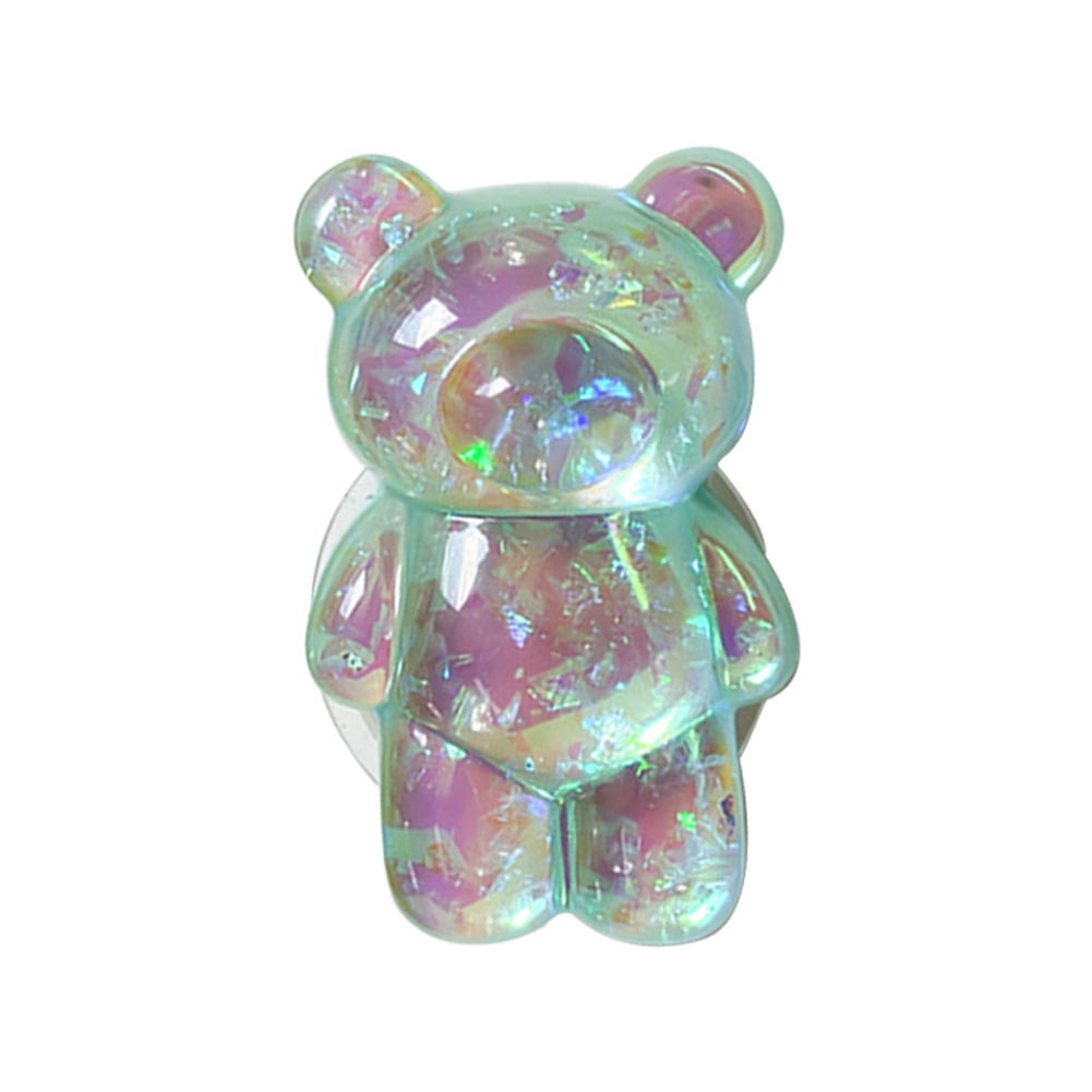 thumbnail image 2 of Soporte para Soporte Dedo para Con Forma Oso Dibujos Animados en 3D (azul Claro), 2 of 8