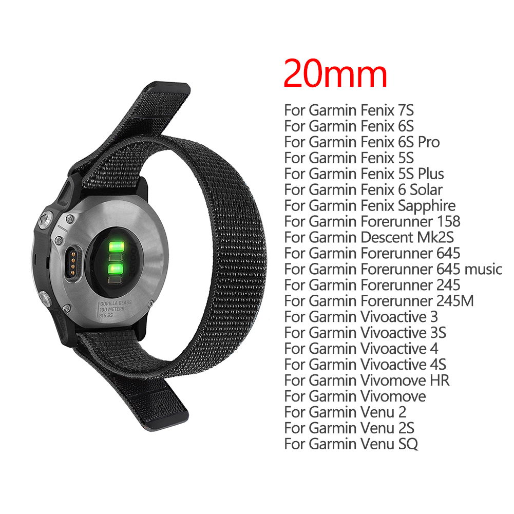 thumbnail image 4 of Correa de Nailon Ygjytge para Reloj 7S/6S/5S 20 Mm Negro, 4 of 9