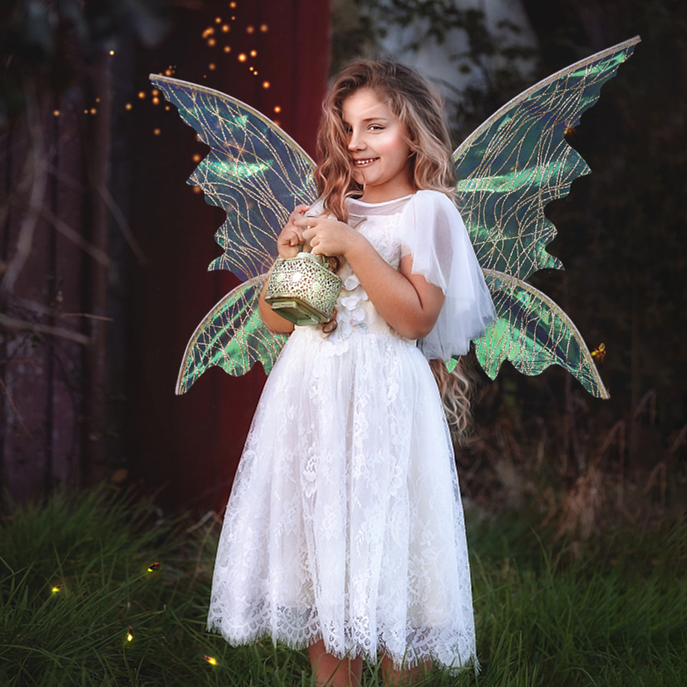 thumbnail image 5 of Kuymtek Fairy Angel Wings Fotografía Props Kids Angel Wings Party Favor (Oro), 5 of 9