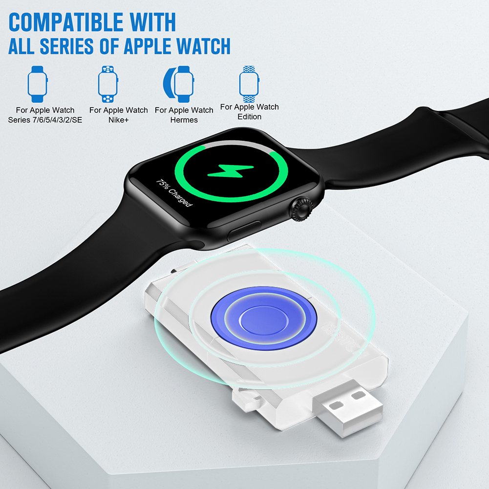 thumbnail image 4 of Cargador Magnético para Reloj Adaptador USB Tipo C Interfaz Dual Plug And Play Accesorios Repuesto Apple Watch 8 7, 4 of 9