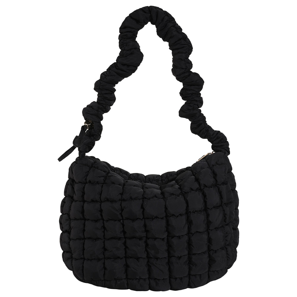 thumbnail image 2 of WDOplteas Chaleco Plisado Burbujas para Mujer Bolso para Axilas para Oficina Escuela (negro), 2 of 10